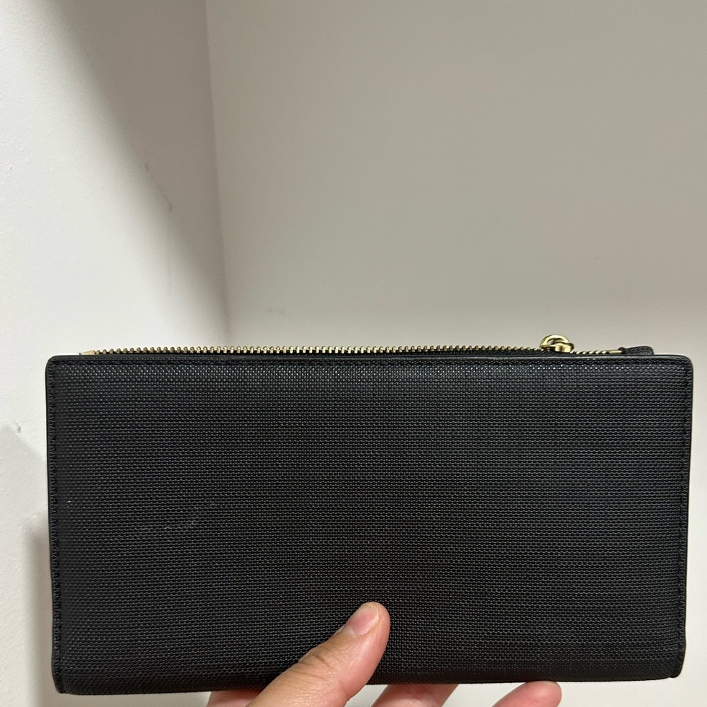 Black and Gold Envelope Dagne Dover Wallet